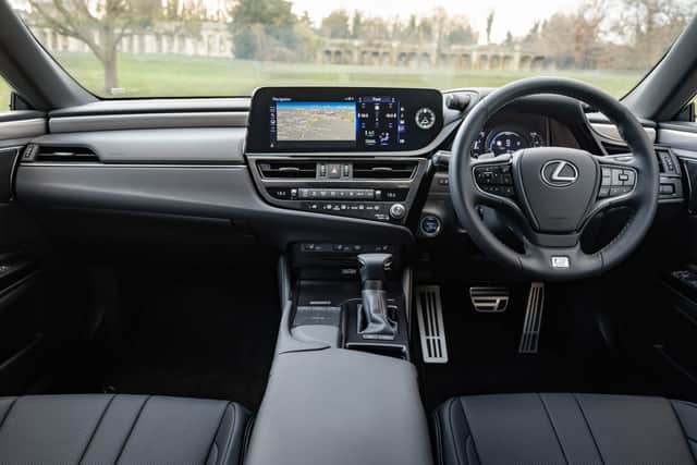 The materials, fit and finish in the Lexus ES 300h are as high quality as ever