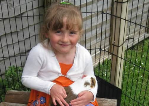 April, who was just five when she went missing, had cerebral palsy but was said to be a happy little girl who never complained about the pain her condition caused her.