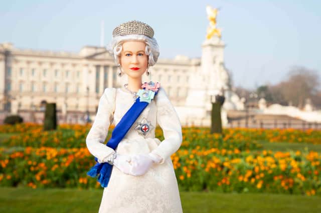 Queen Barbie doll - created to celebrate the Queen's 70 years on the throne (photo: Petra Rajnicova)