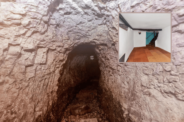 The spine-chilling underground tunnel which contains a secret meeting room