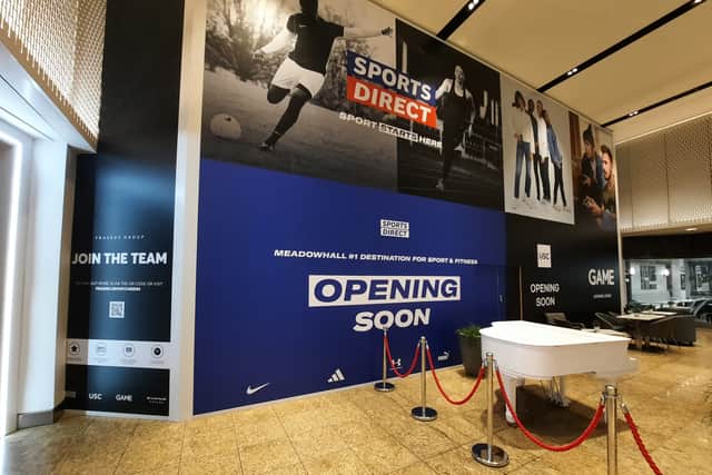 Sports Direct will be on the upper level of The Avenue.