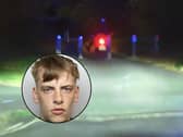 Drug dealer on moped crashes and falls into a stream