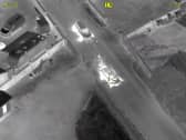 Police on land and in the air combined to great effect to bring a speeding car to a halt and arrest three suspects.