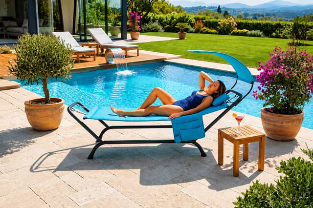 This cushioned hammock with adjustable canopy could become the most relaxing spot in the garden this summer