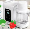The BooBoo Baby PuréePro steams, blends, warms bottles and sterilises feeding accessories in one compact appliance
