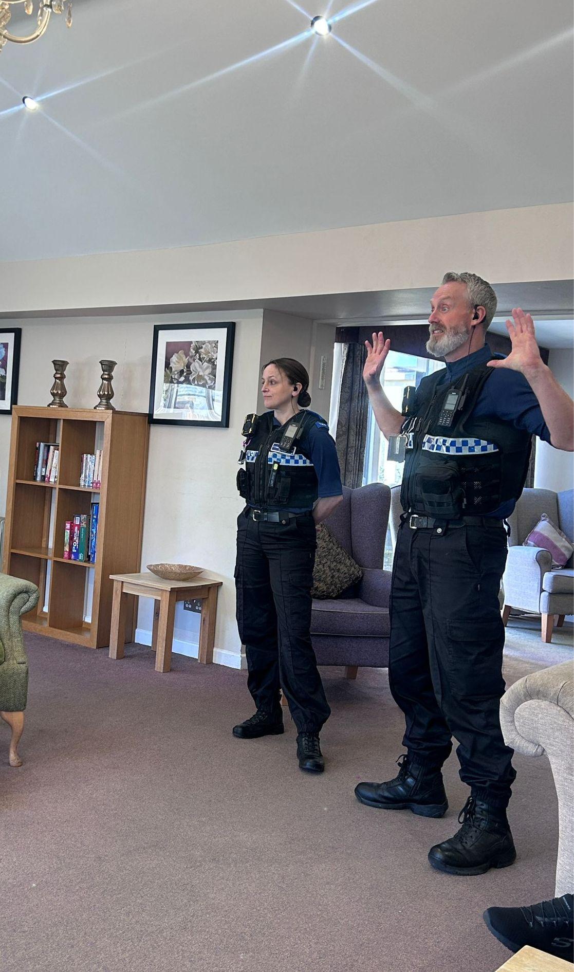 Samantha Roe Local care home host first police surgery