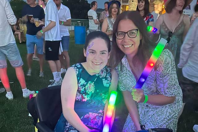 Mum and daughter enjoying the Ibiza Night Dance Party