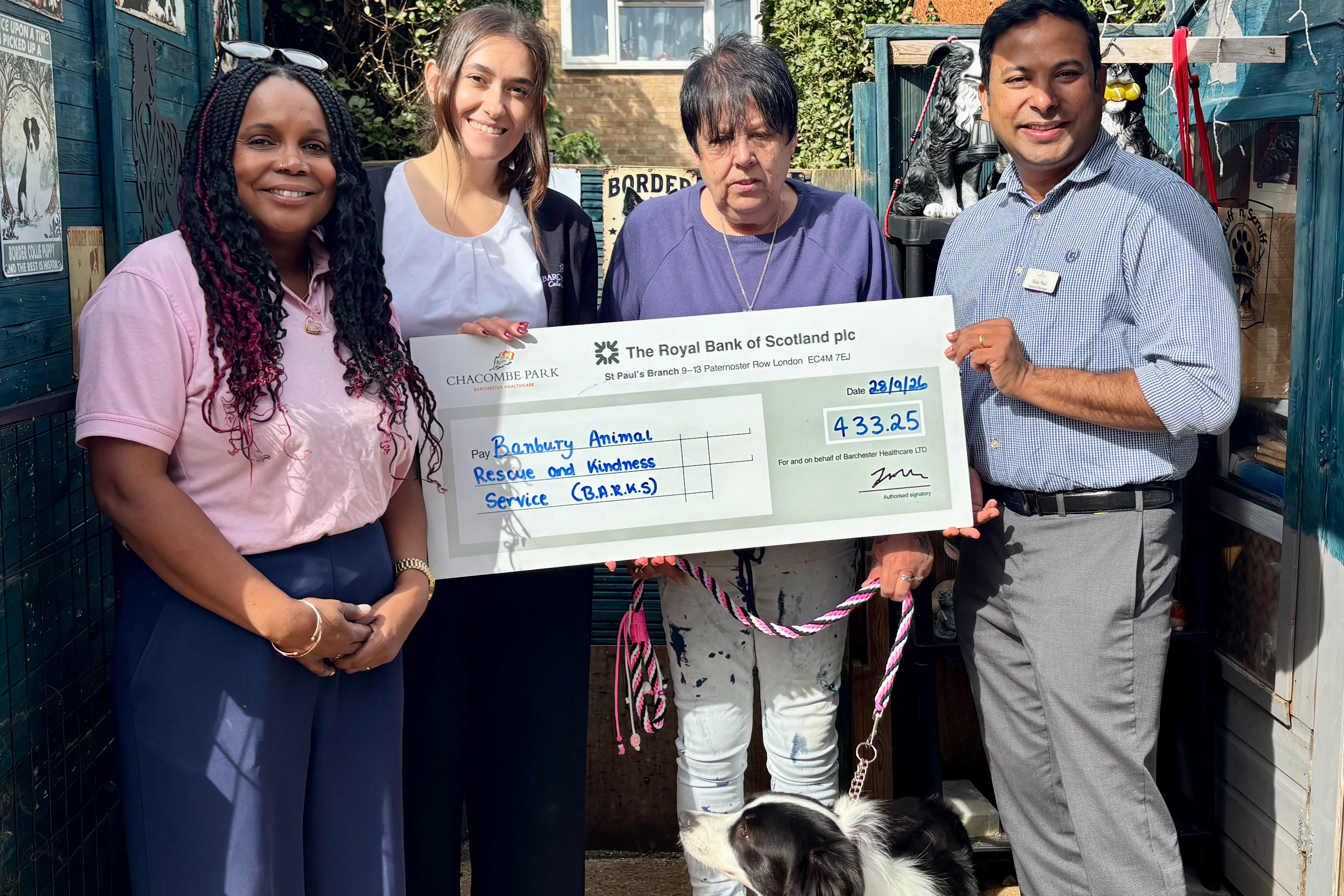 Chacombe Park care home raises £433.25 for local animal rescue charity ...