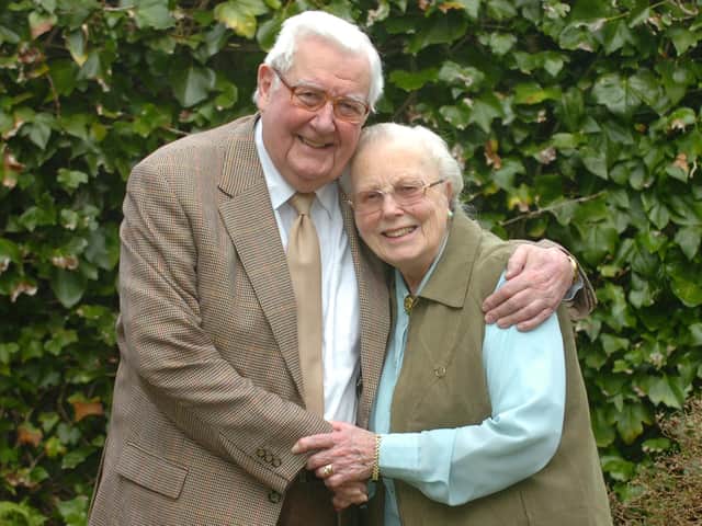 Les and Margaret Tustian, pictured at their Diamond Wedding Anniversary in 2013