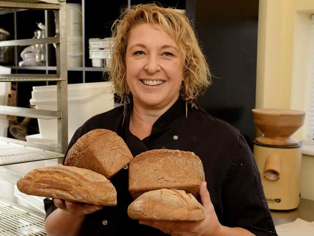 Tanya Young with some of her freshly baked, specialist bread