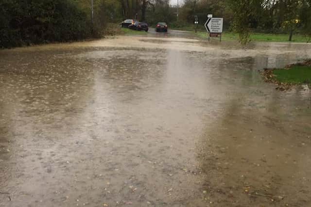 Flooding in the Kineton and Shipston area. Picture by Shipton Safter Neighbourhood (police) Team.