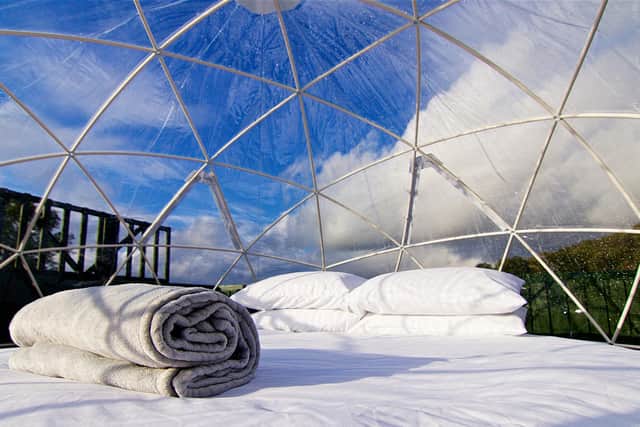 Win an offer an overnight stay with Champagne welcome basket and up to seven guests at WInchcombe Farm.