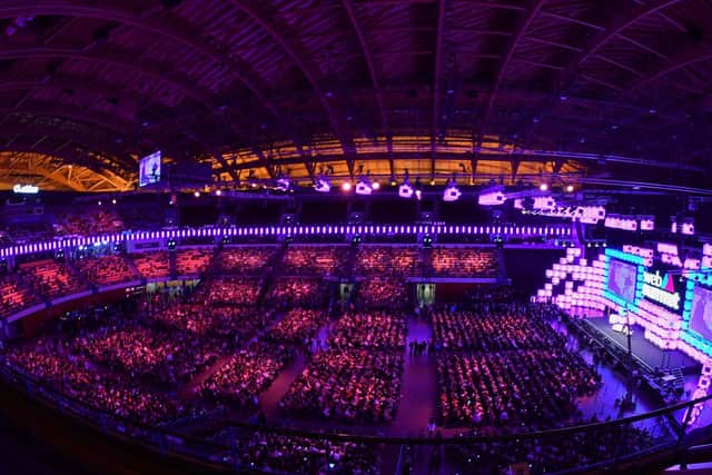 The main arena - 70,000 participants from 170 countries