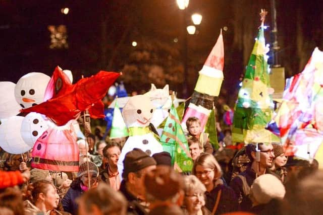 The lantern parade in nearby Leamington. which has been going for a few years.