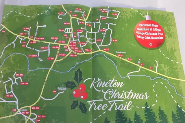Kineton Christmas Tree Trail map