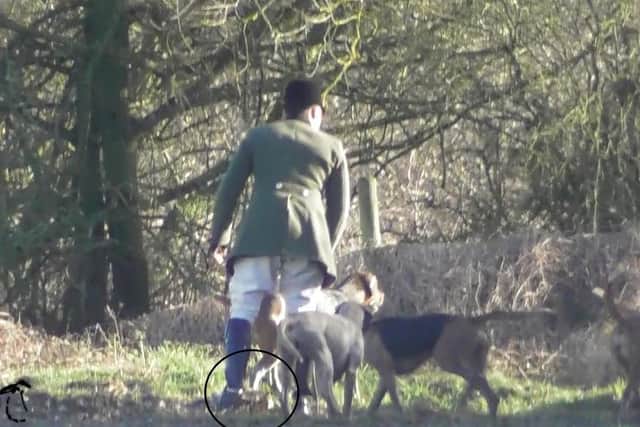 The scene during the Warwickshire Hunt episode at Oxhill