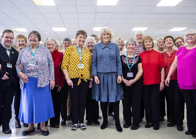 The Duchess of Cornwall visited the Royal Voluntary Service at the Cornhill Centre, as part of a visit to Banbury. She also attended Second Time Around. Pictures by Kirsty Edmonds. NNL-200129-135217001