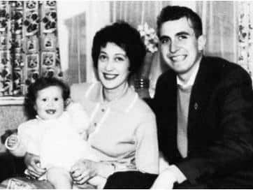 Betty and Keith Lloyd with their first daughter, Stephanie