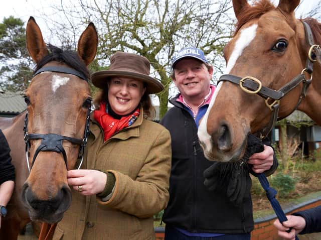 Victoria Prentis MP with Paul Webber and his horses
