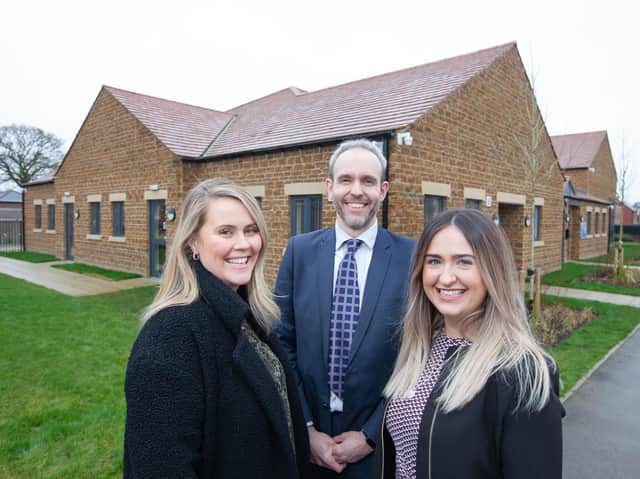 Bovis Homes marketing manager Paul Bennison, Barratt Homes sales manager Jemma Hill and Taylor Wimpey sales manager Lauren Murphy