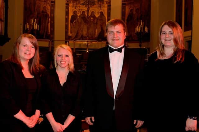 Banbury Choral Society youth outreach - Jessica Morgan, Lucy Donaldson, Jamie Bennett and Gemma Cautley