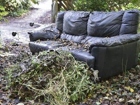 Domestic items often get dumped rather than being recycled or taken to an amenity tip