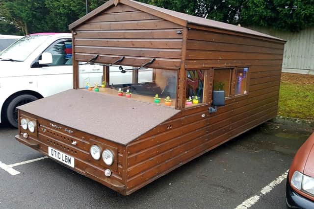 World Fastest Shed in parking space