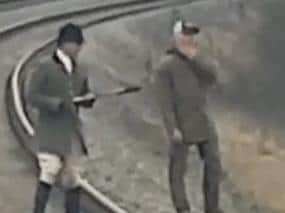 The second photo of the huntsmen released by British Transport Police today