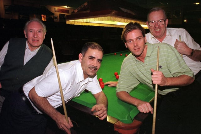 Northern Snooker A team in January 1999. Pictured are Paul Jackson, Richard Pollard, Harry Breaksperare, Stuart Ainley and Craig Brook.