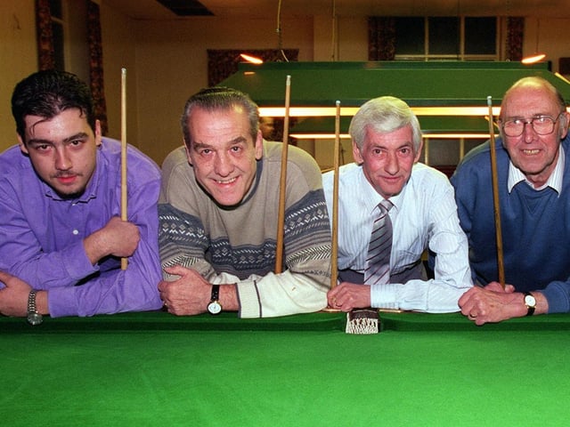 North West Ward Liberal team in October 1998. Pictured, from left, is Craig Geldard, Jim Stockwell, Joe Crosbie and Nev Makin.