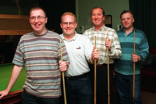 Morley 'D' team in November 1998. Pictured, from left, are Darren Fleming, Mark Armitage, John Winn and Simon Frere.