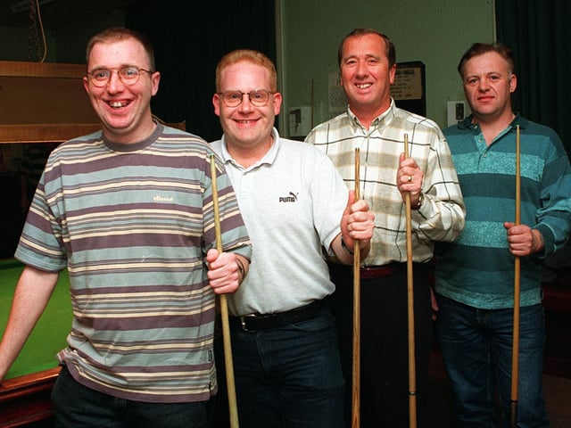 Morley 'D' team in November 1998. Pictured, from left, are Darren Fleming, Mark Armitage, John Winn and Simon Frere.