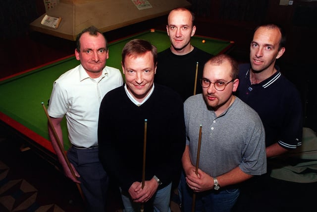 South Leeds Conservative Club A team in November 1998. Pictured, from left, is Philip Baldwin, Tony Biggart, Andy Hatfield, Dave Lucas and Damian Hatfield.