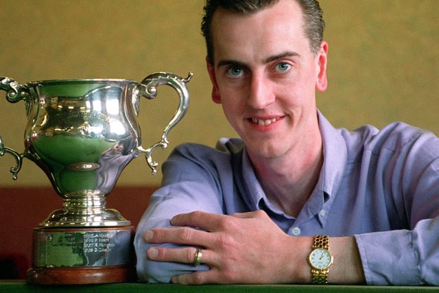 Leeds City snooker champion Glen Cassidy pictured in June 1998.