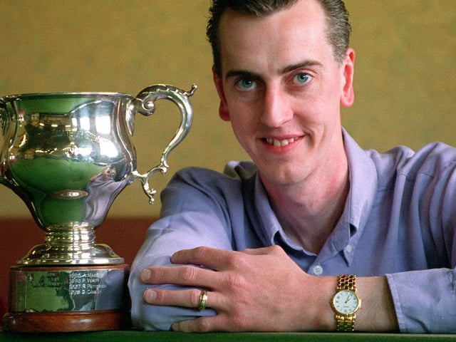 Leeds City snooker champion Glen Cassidy pictured in June 1998.