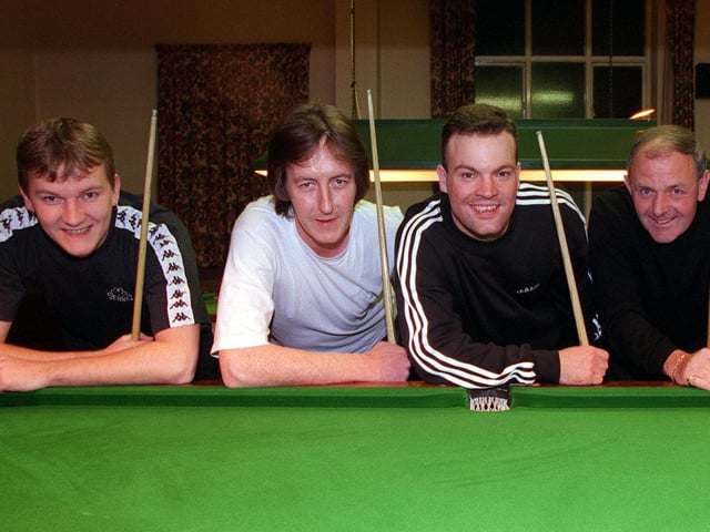 Meanwood WMC 'A' team in October 1998. Pictured, from left, Geoff McGann, Andy McDonald, Jason Braithwaite and Stuart Walker.