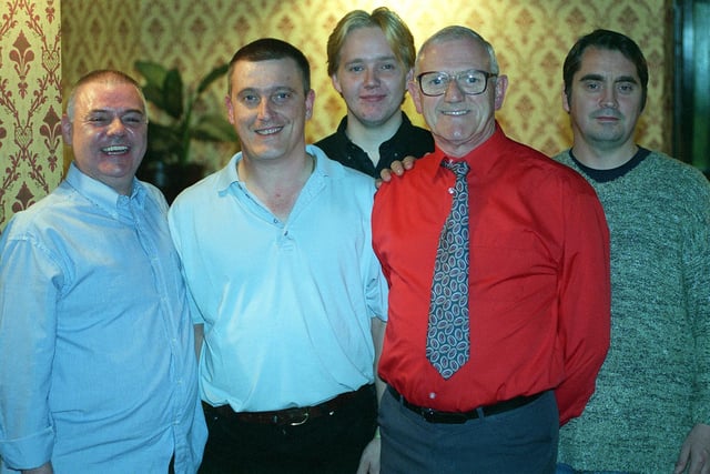Cross Gates WMC in September 1998. Pictured, from left, is Dave Evans, Ian Brown, Tony Evans, Colin Spence and Carl Cooney. The team were crowned A Division champions of the Leeds and District Billiards and Snooker League in 1997/98.