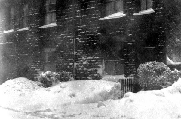 Beechwood Street in Stanningley after a very heavy snowfall in February 1947.
