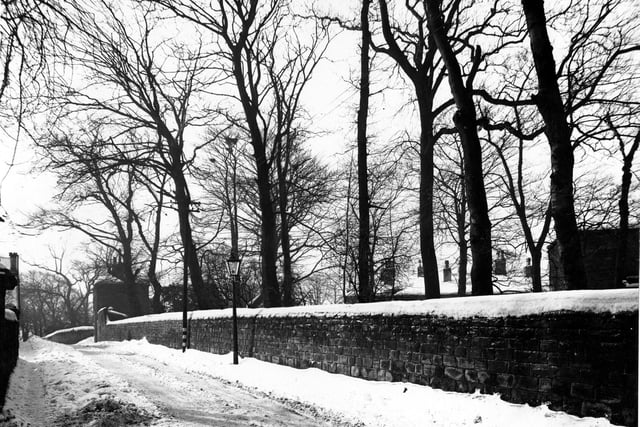 Burley's Ann's Lane near the entrance to St Ann`s Hotel in February 1947.