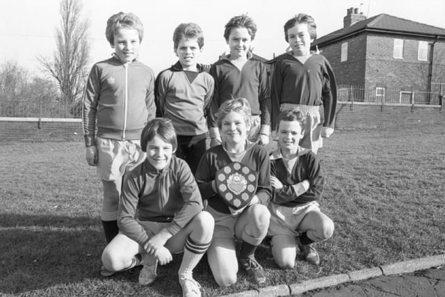 Holme Slack County Primary School won the Preston County Primary School's 5-a-side soccer championships, held at St Cuthbert Mayne. Pictured: (front from left) Adam Markland, Geoffrey Smithson, Stephen Harwood; (back) Edward Danson, Anthony Moss, Matthew Lee and Craig Moyton