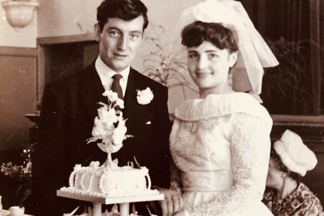 Colin and Wendy Andrews when they married on June 25, 1960.