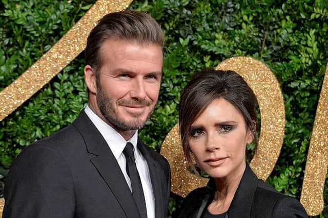 Celebrity couple David and Victoria Beckham who celebrated their 21st wedding anniversary on Saturday