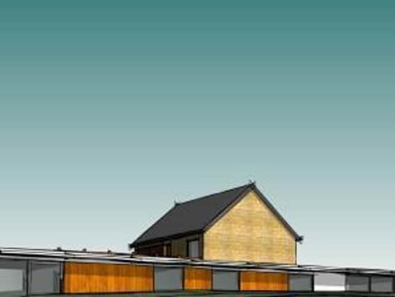 An artist's impression of a proposed new home in Mollington, now withdrawn. The living accommodation was designed to be built below ground level