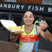 Jimmy Xiourouppas of Banbury Fish Bar, pictured after a charity event. The restaurant and takeaway came top of Deliveroo's list of most popular takeaways