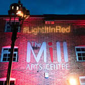 Banbury's The Mill Arts Centre took part in the #LightItInRed campaign