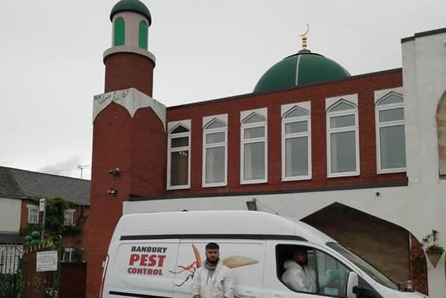Banbury Pest Control helps sanitise the mosque before Friday Prayers