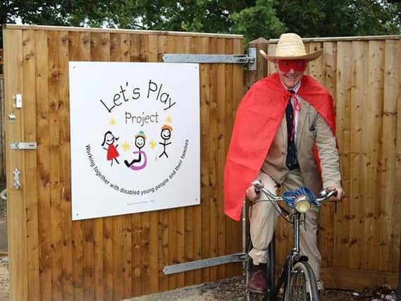 Alastair Milne Home took part in a 50-mile cycle challenge to support the Let's Play Project Banbury charity