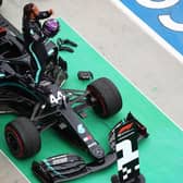 Lewis Hamilton wins in Hungary.