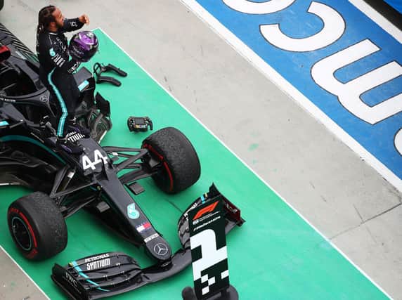 Lewis Hamilton wins in Hungary.