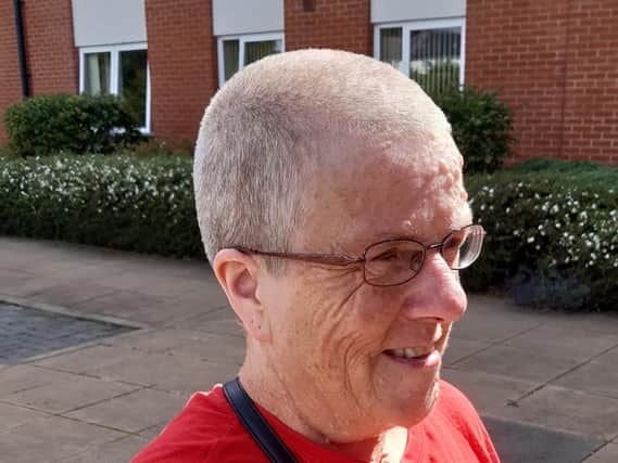 Teresa Grzesiak of DHL Banbury completed the 'Brave the Shave' fundraising challengeto support Katharine House Hospice.